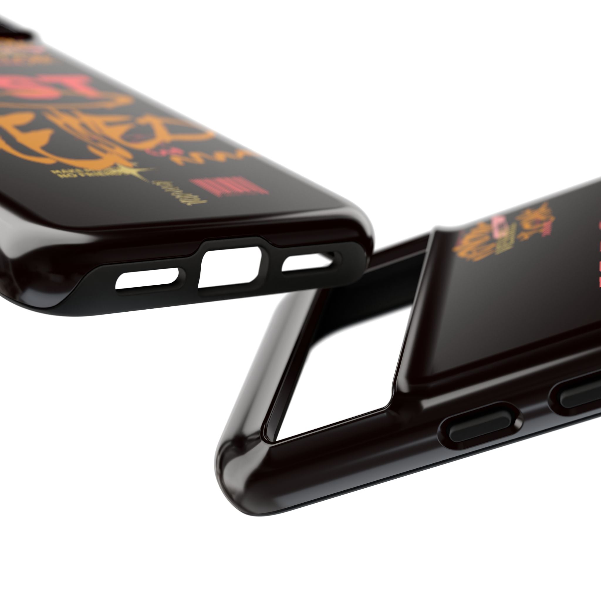 Phone Case — "Just Blessed" Bold Typographic Black Protective Case