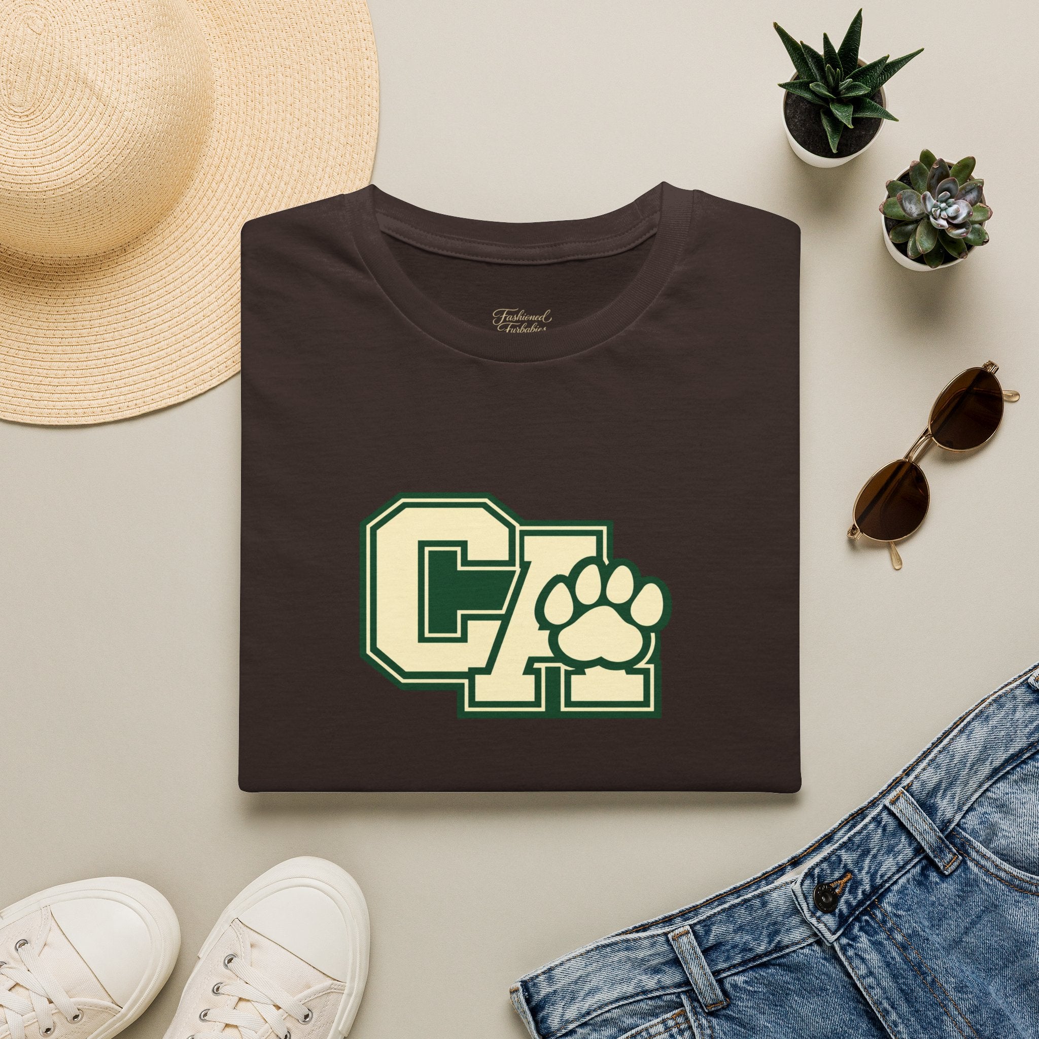 North Carolina Atlanta California Pet Bandana Tee — Matching Scripture on Back