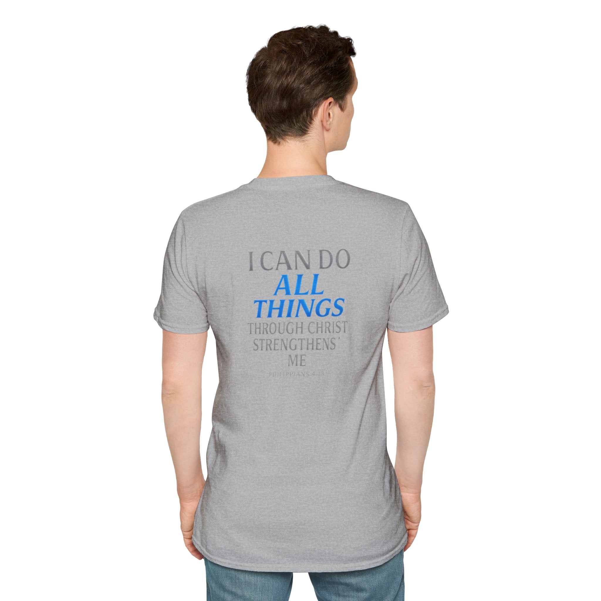 North Carolina Atlanta California Pet Bandana Tee — Matching Scripture on Back