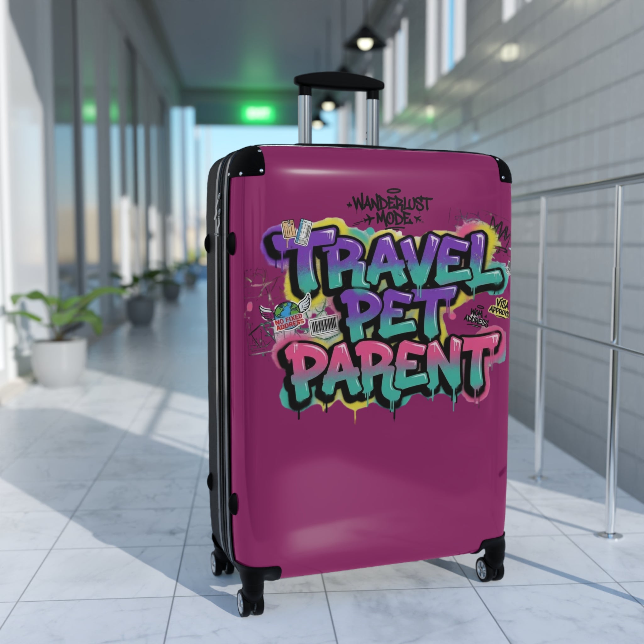Pet Parent Travel Suitcase — 'Travel Pet' Luggage for Pet Owners