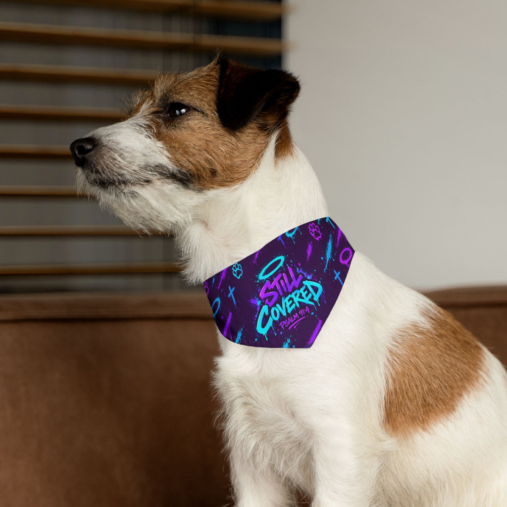 Still Covered Psalm 91:4 Pet Bandana Collar
