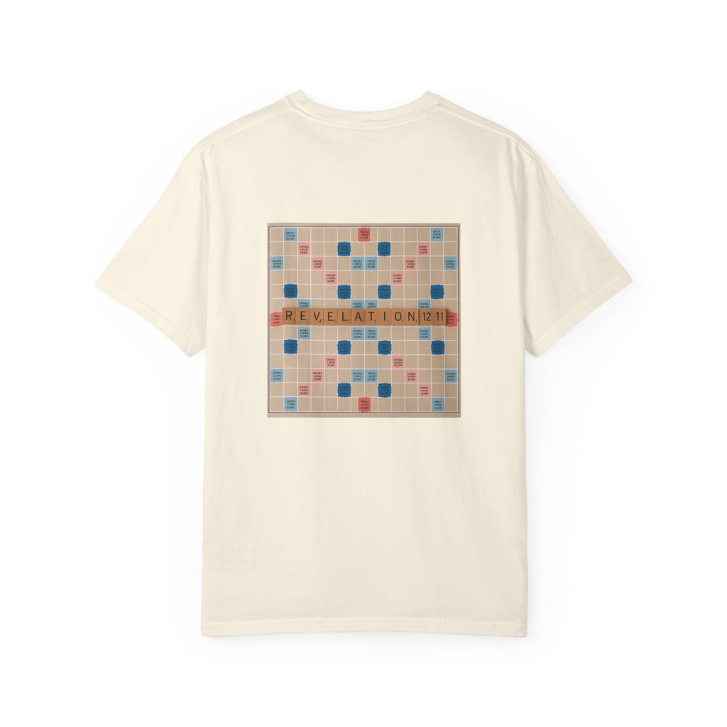 Unisex Garment-Dyed T-Shirt - Scrabble Revelations Game Board Set Gift