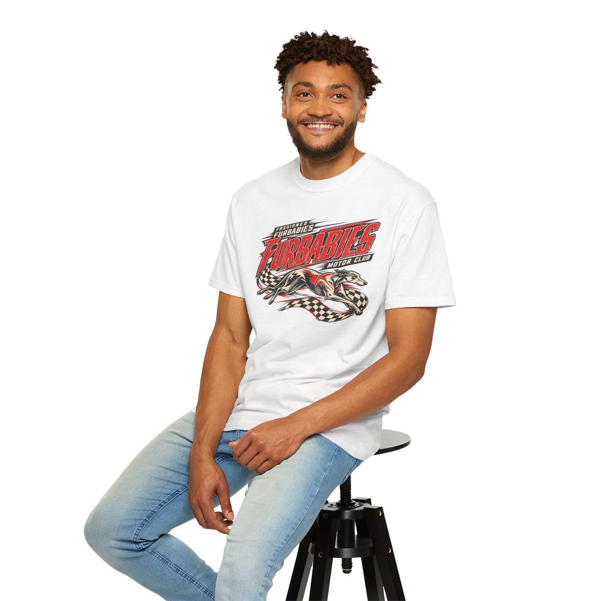Fur Babies Vintage Racing Graphic T-Shirt