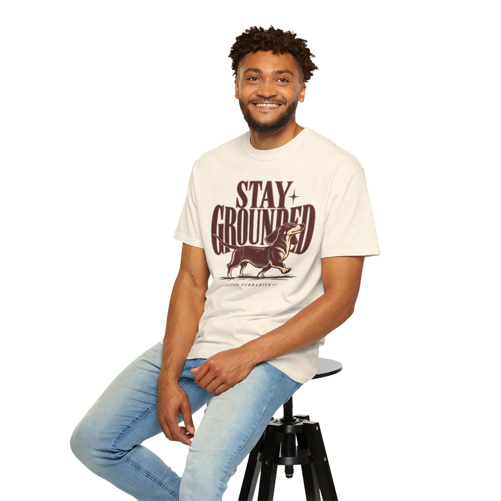 Stay Grounded Dachshund T‑Shirt — Vintage Dog Lover Tee
