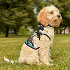 Dog Hoodie Sleeveless Sweatshirt - I Will Tear Your Ankles Up - Black and Gold Lettering