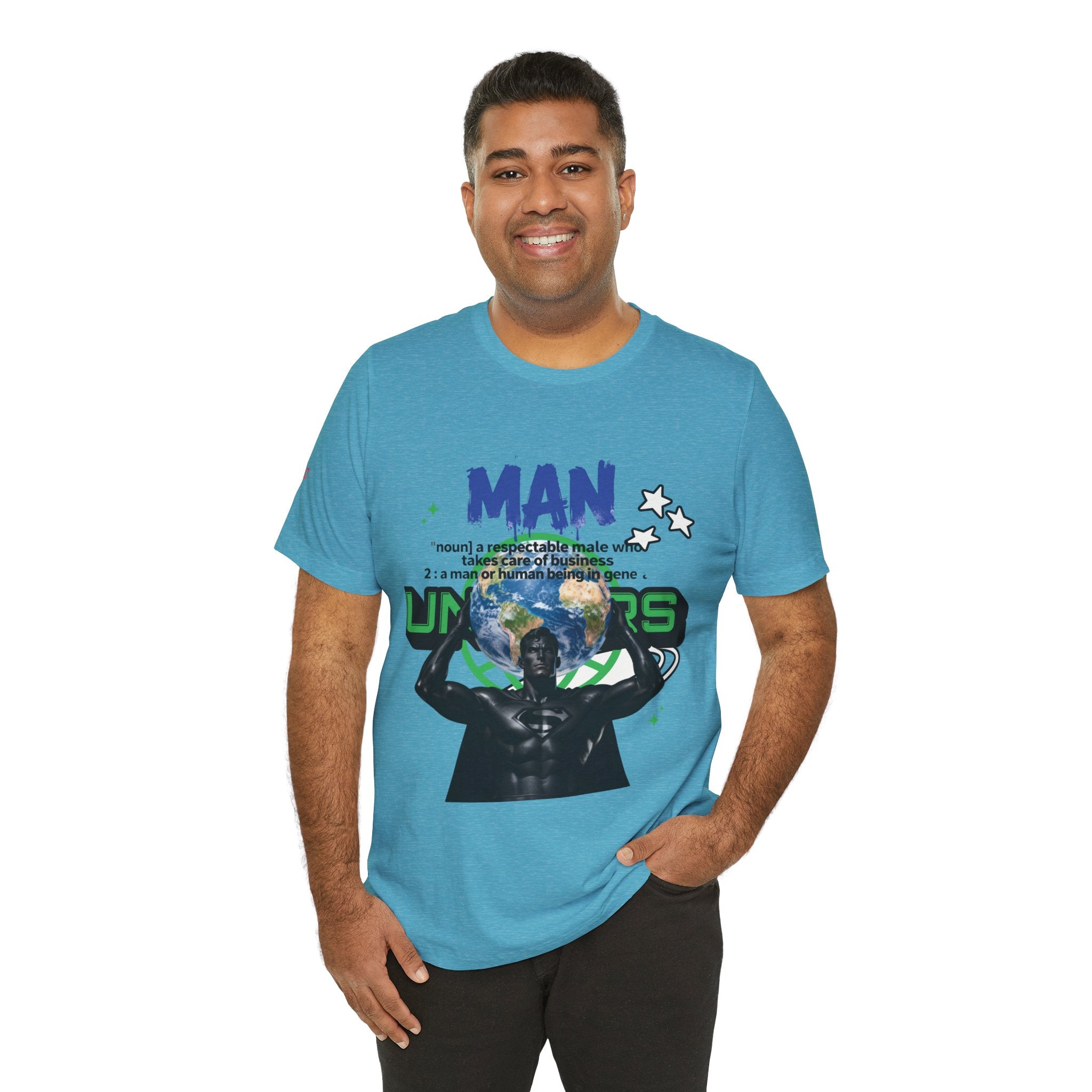 T-Shirt All Man, World on His Shoulders Trend Gift