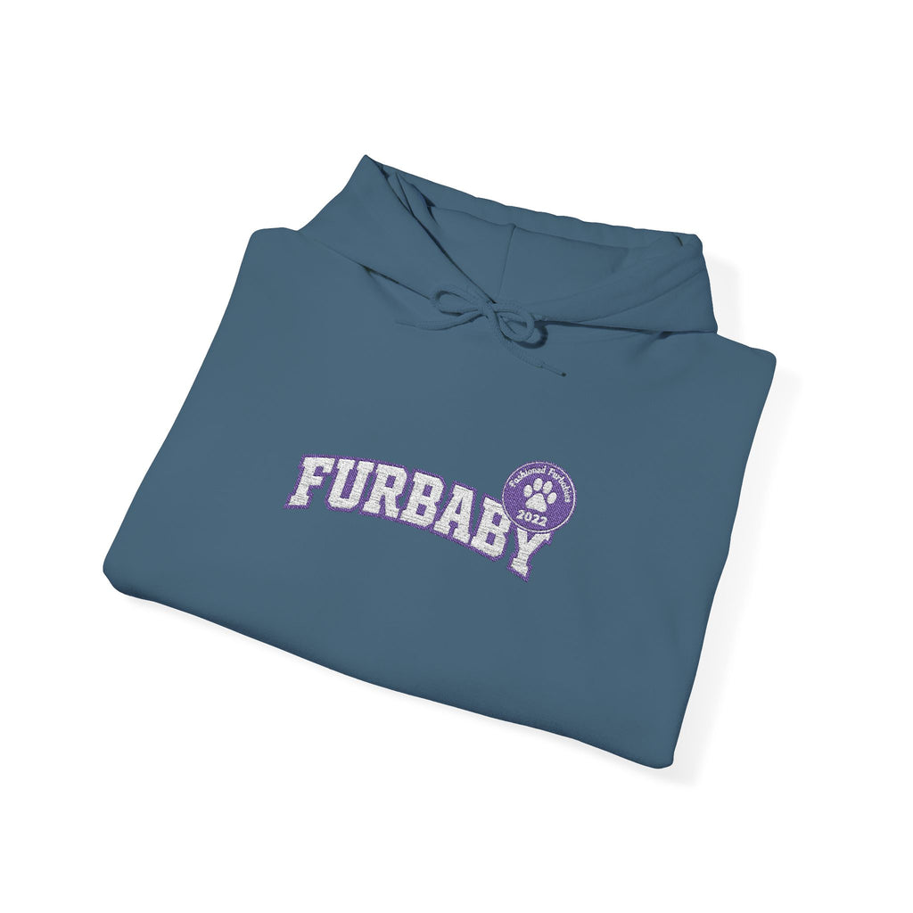 Furbaby Hoodie – Retro Varsity Letter Graphic Pullover Embroidered
