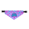 Mom's Favorite Pet Bandana Collar — Pink/Purple Hearts Dog & Cat Accessory