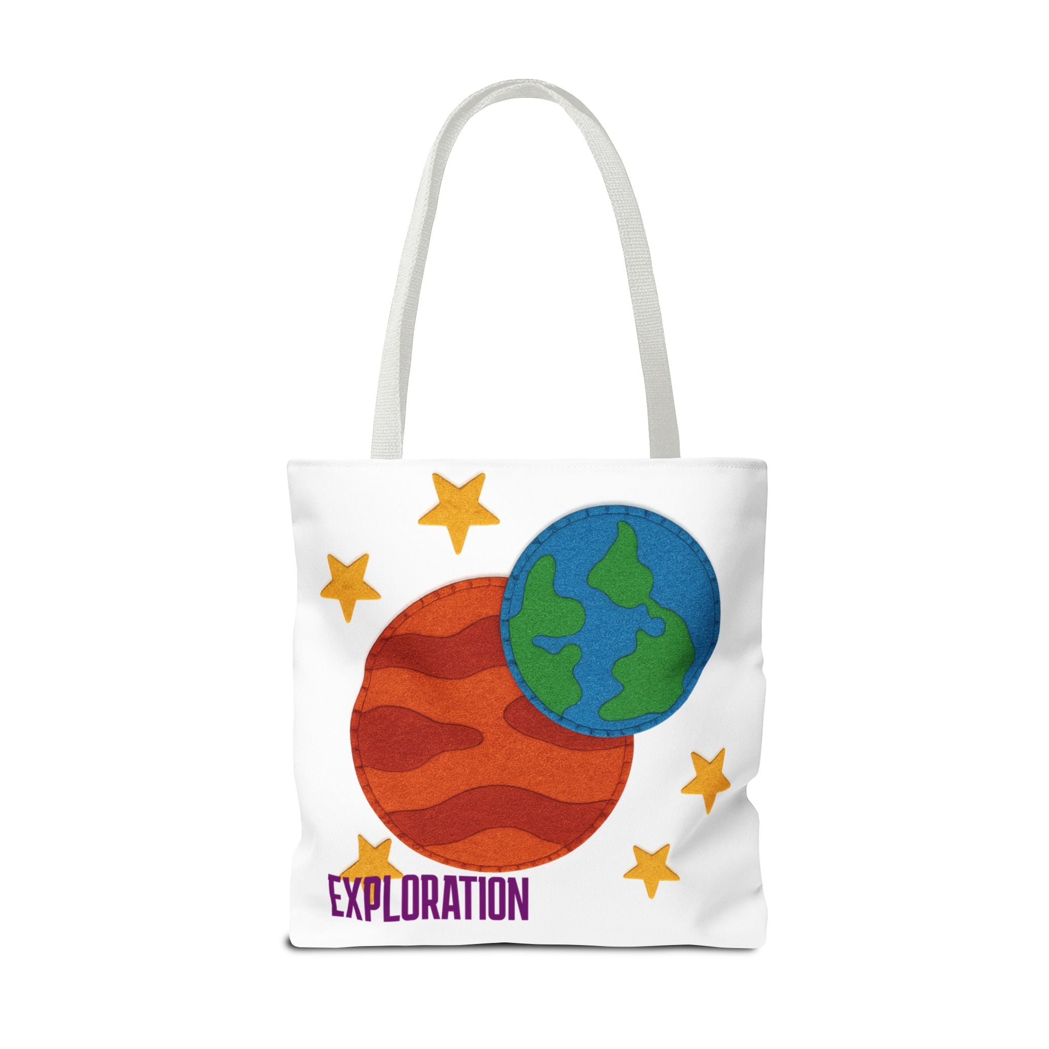 Life on Mars Tote Bag - UFO Space Exploration Design