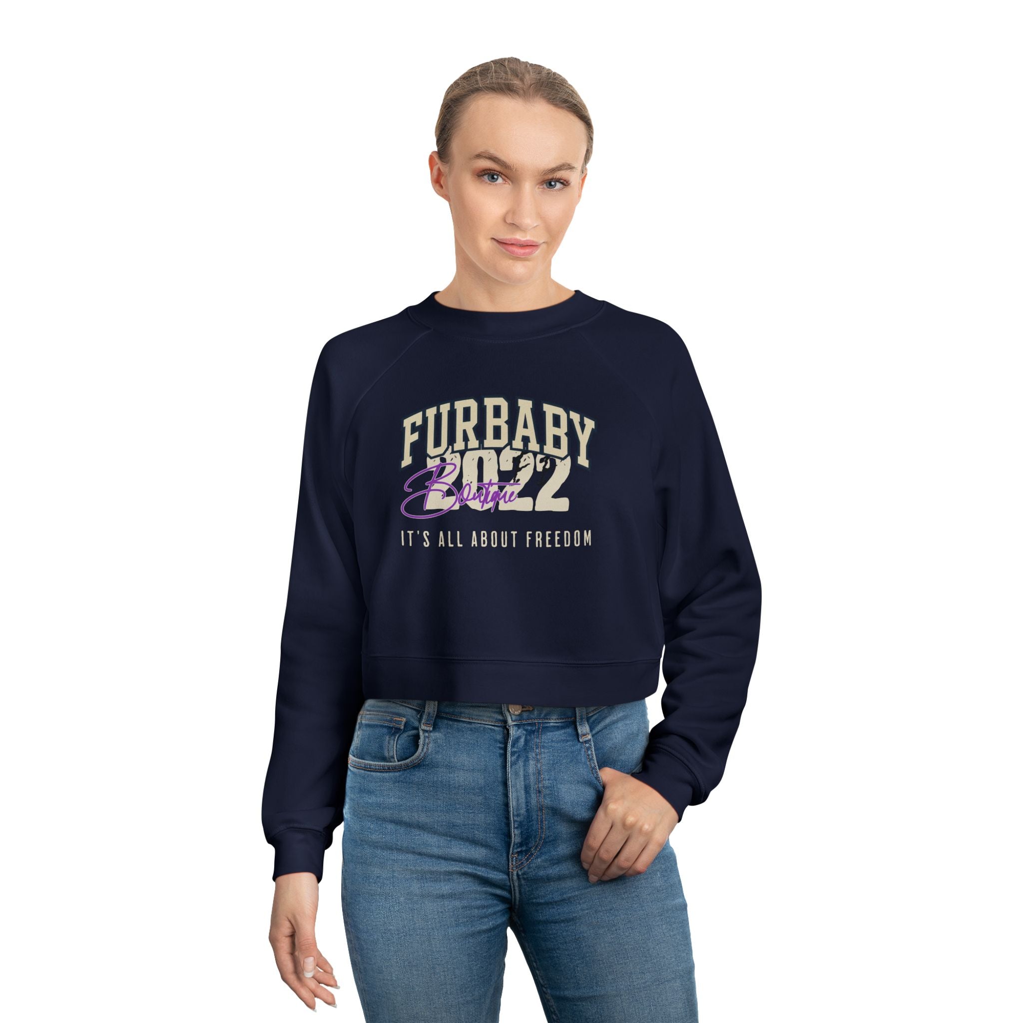 Furbaby Cropped Pullover — Cozy Pet Lover Sweatshirt