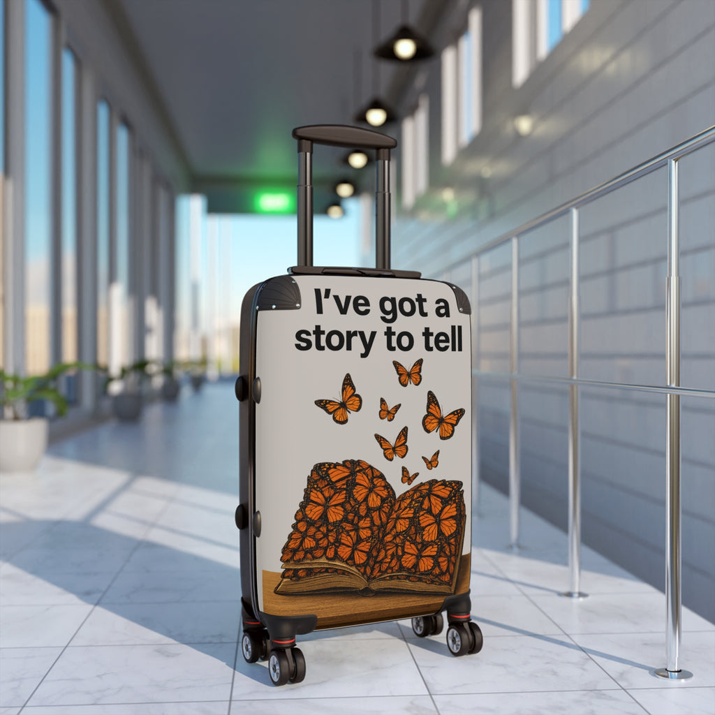 Suitcase - "I've Got a Story to Tell" Butterflies Travel Luggage Cover