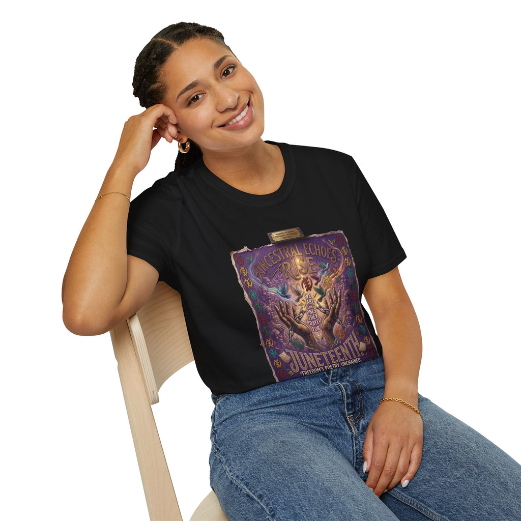 Juneteenth Distressed T-Shirts | Black History & Freedom Pride Tees (Set of 3 Designs)Matching Pet Apparel