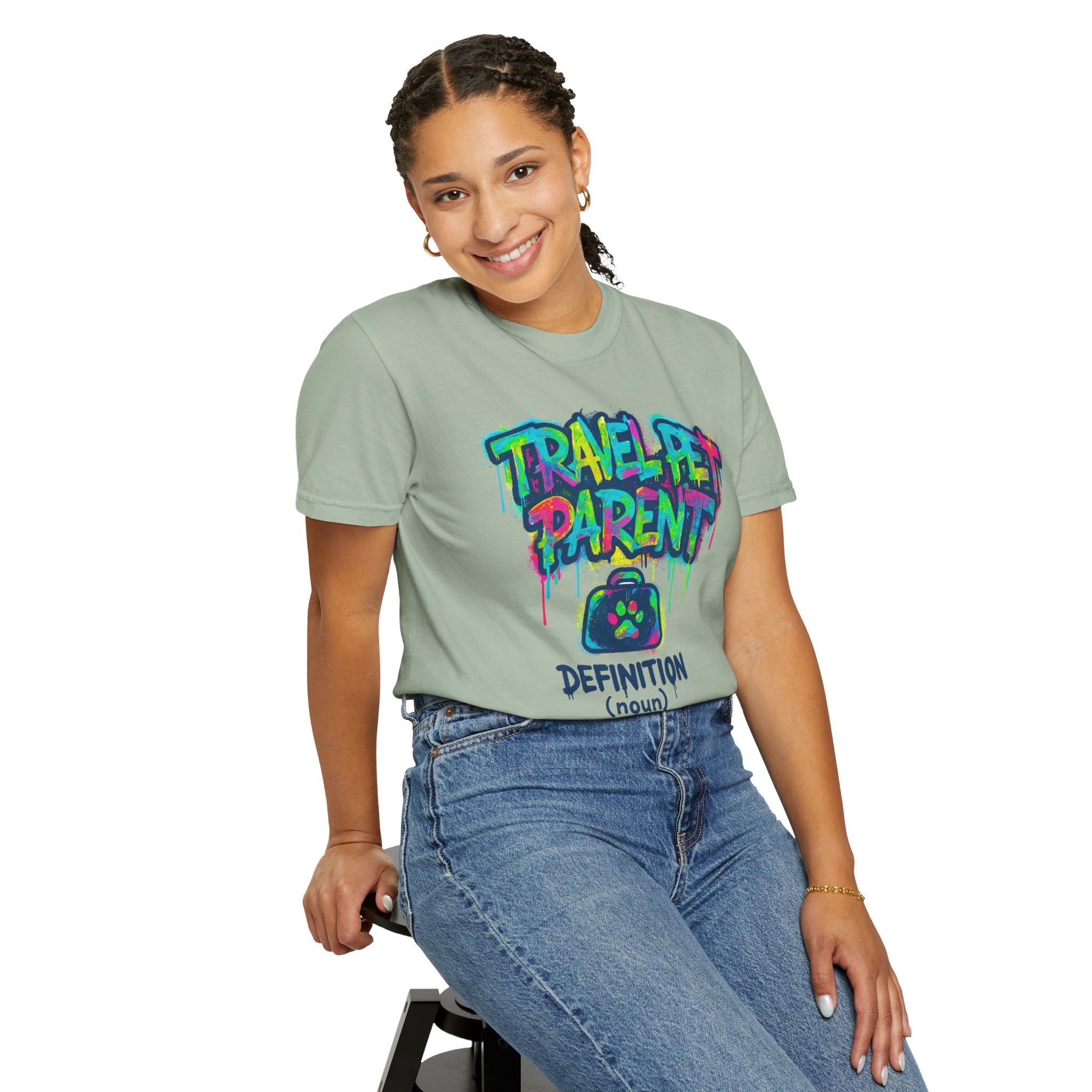 Travel Pet Parent T-shirt — Graffiti Design