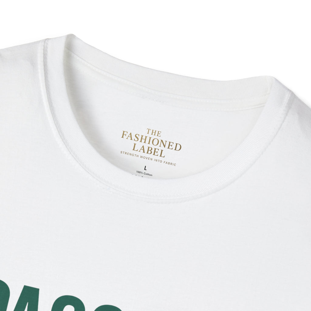 Motivational Passion Runs My Business Unisex T-Shirt with Scripture Back Design