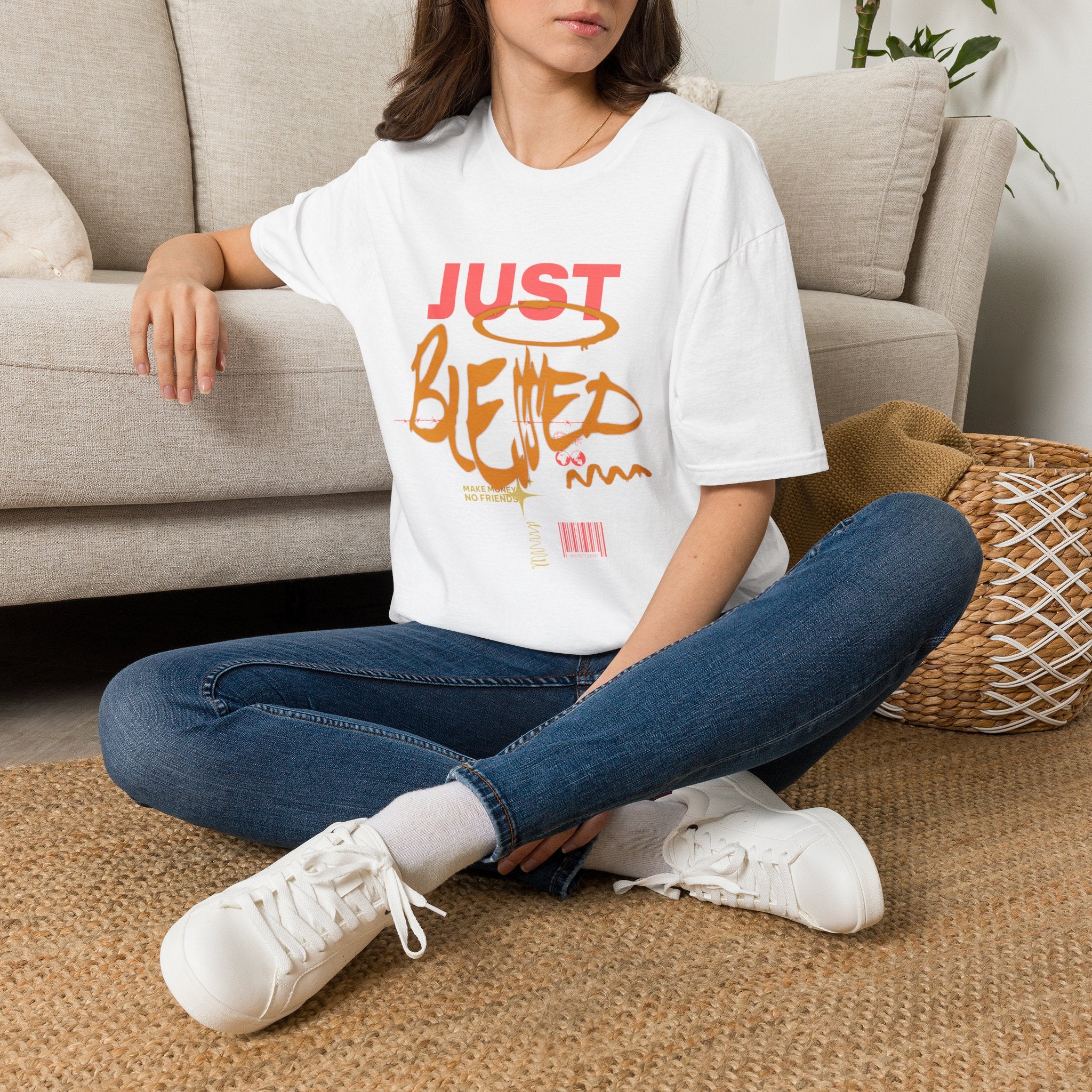 Just Blessed T-Shirt — Casual Inspirational Graphic Tee