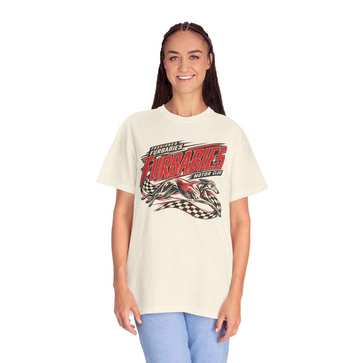 Fur Babies Vintage Racing Graphic T-Shirt