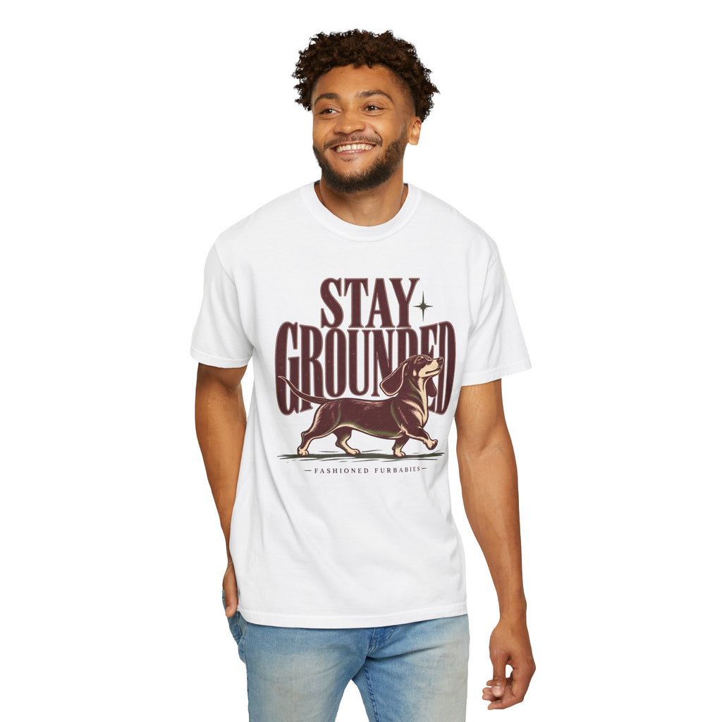 Stay Grounded Dachshund T‑Shirt — Vintage Dog Lover Tee