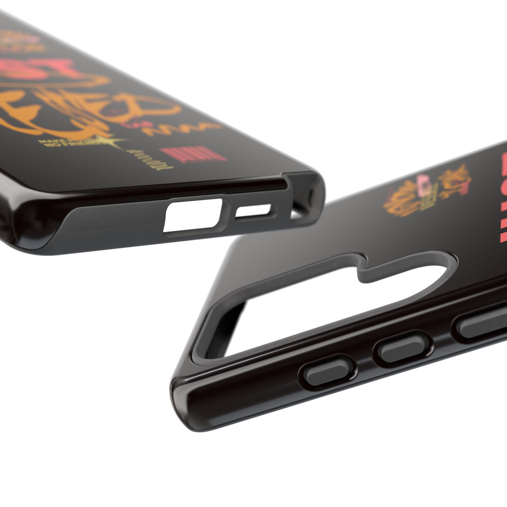 Phone Case — "Just Blessed" Bold Typographic Black Protective Case