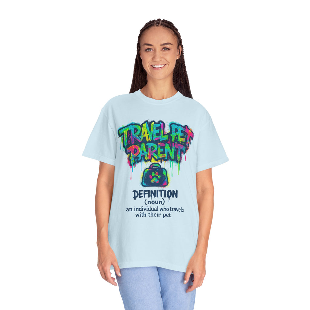 Travel Pet Parent T-shirt — Graffiti Design