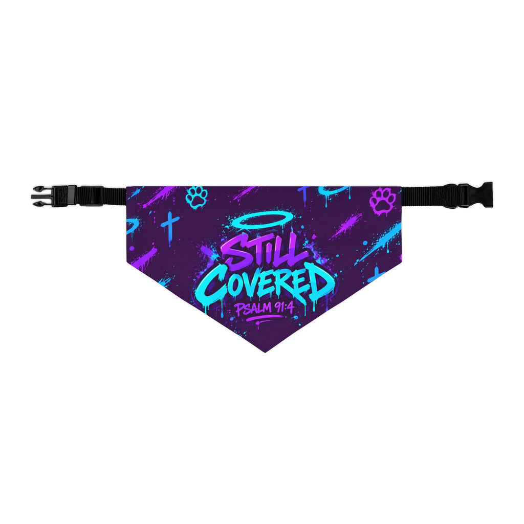 Still Covered Psalm 91:4 Pet Bandana Collar