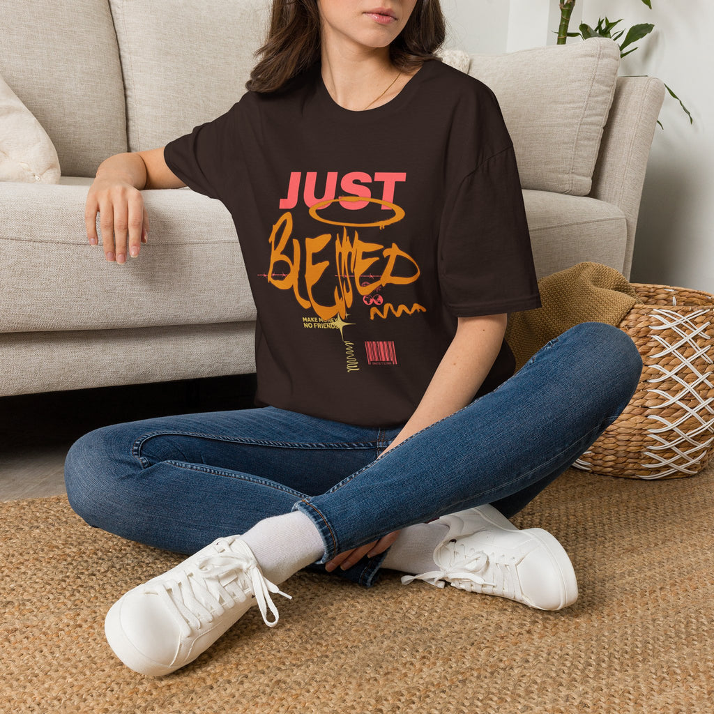 Just Blessed T-Shirt — Casual Inspirational Graphic Tee