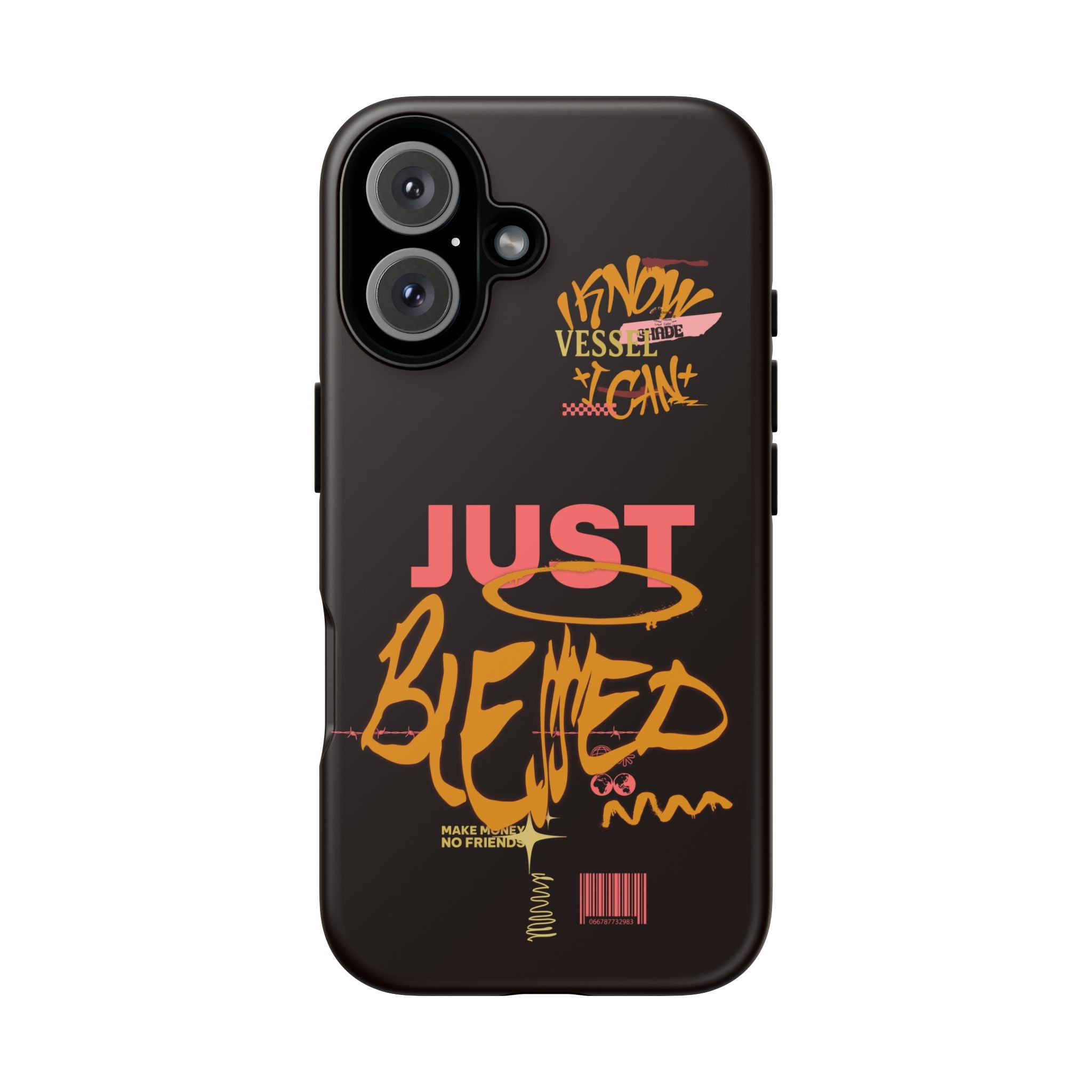"Just Blessed" Bold Graffiti Typographic Protective Phone Case