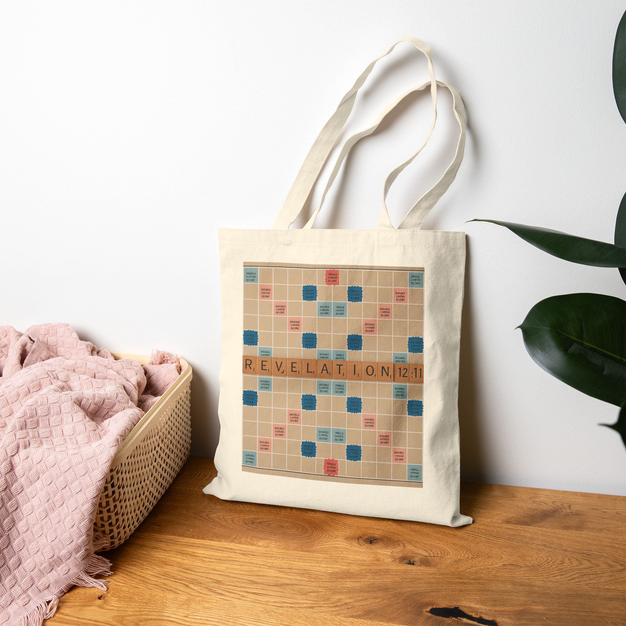 Faithful Board Game Tote - Scripture Scrabble Design