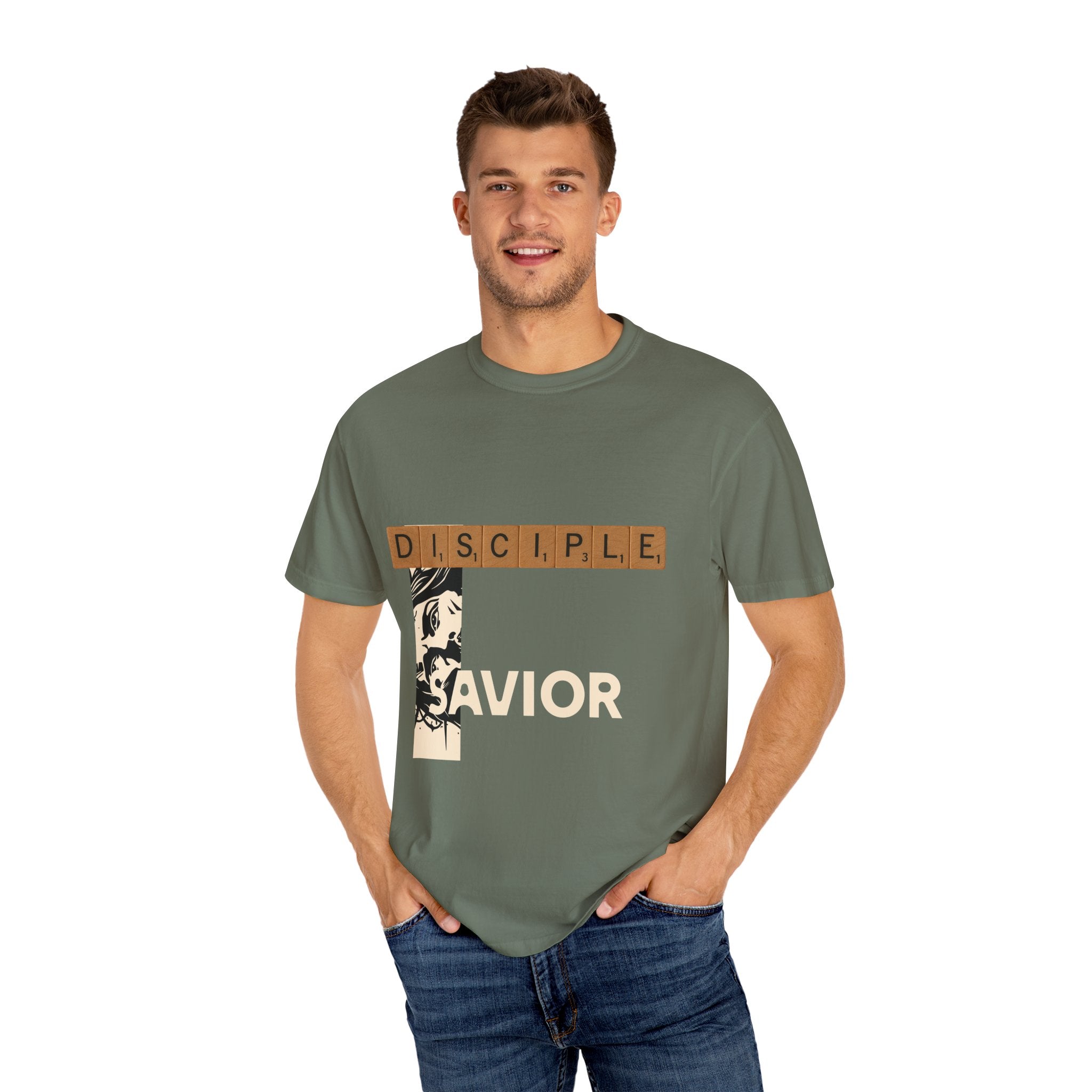Unisex Garment-Dyed T-Shirt - Scrabble Revelations Game Board Set Gift