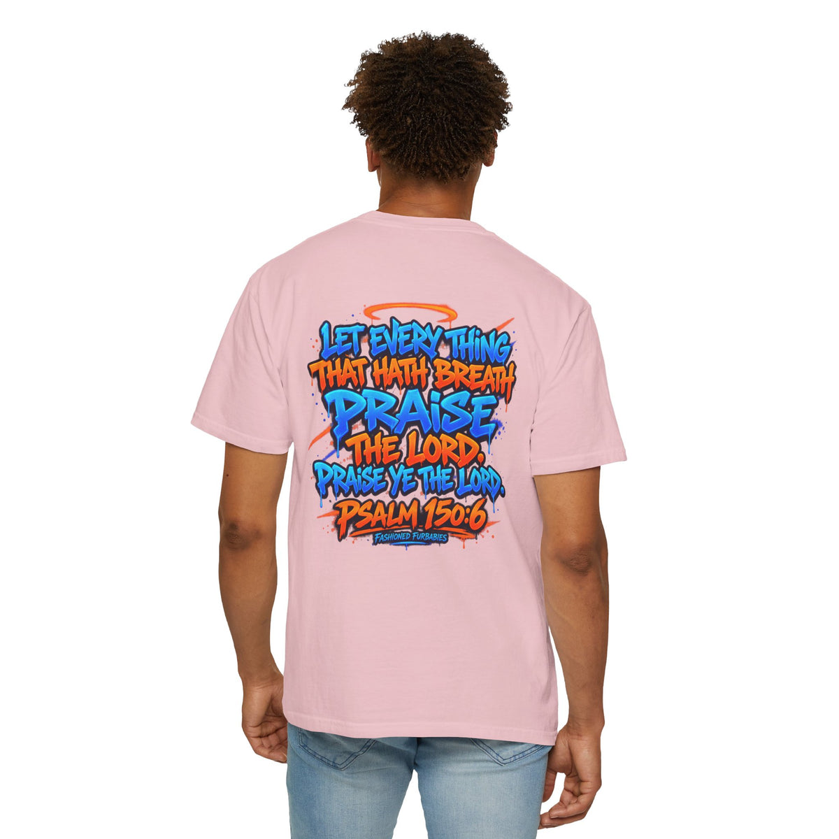 Breathe & Praise T-Shirt — Psalm 150:6 Graffiti Christian Tee