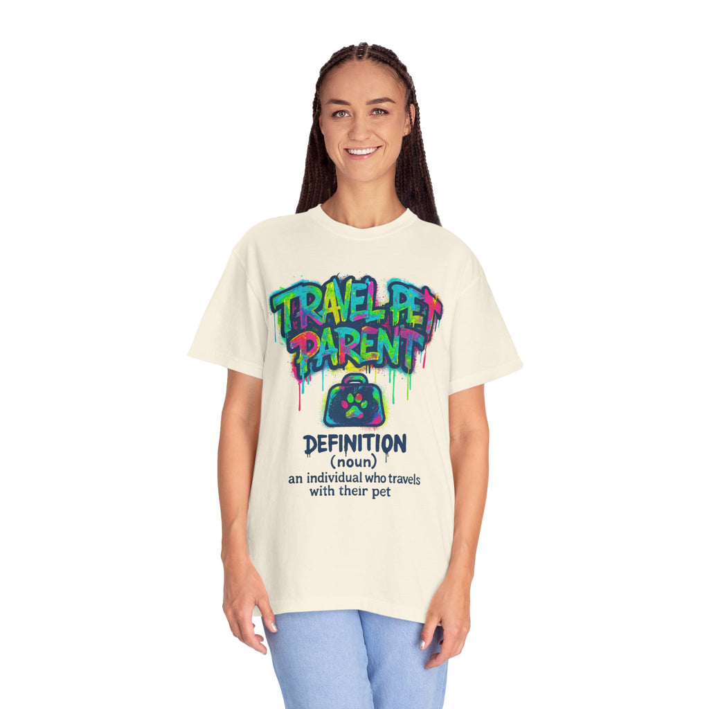 Travel Pet Parent T-shirt — Graffiti Design