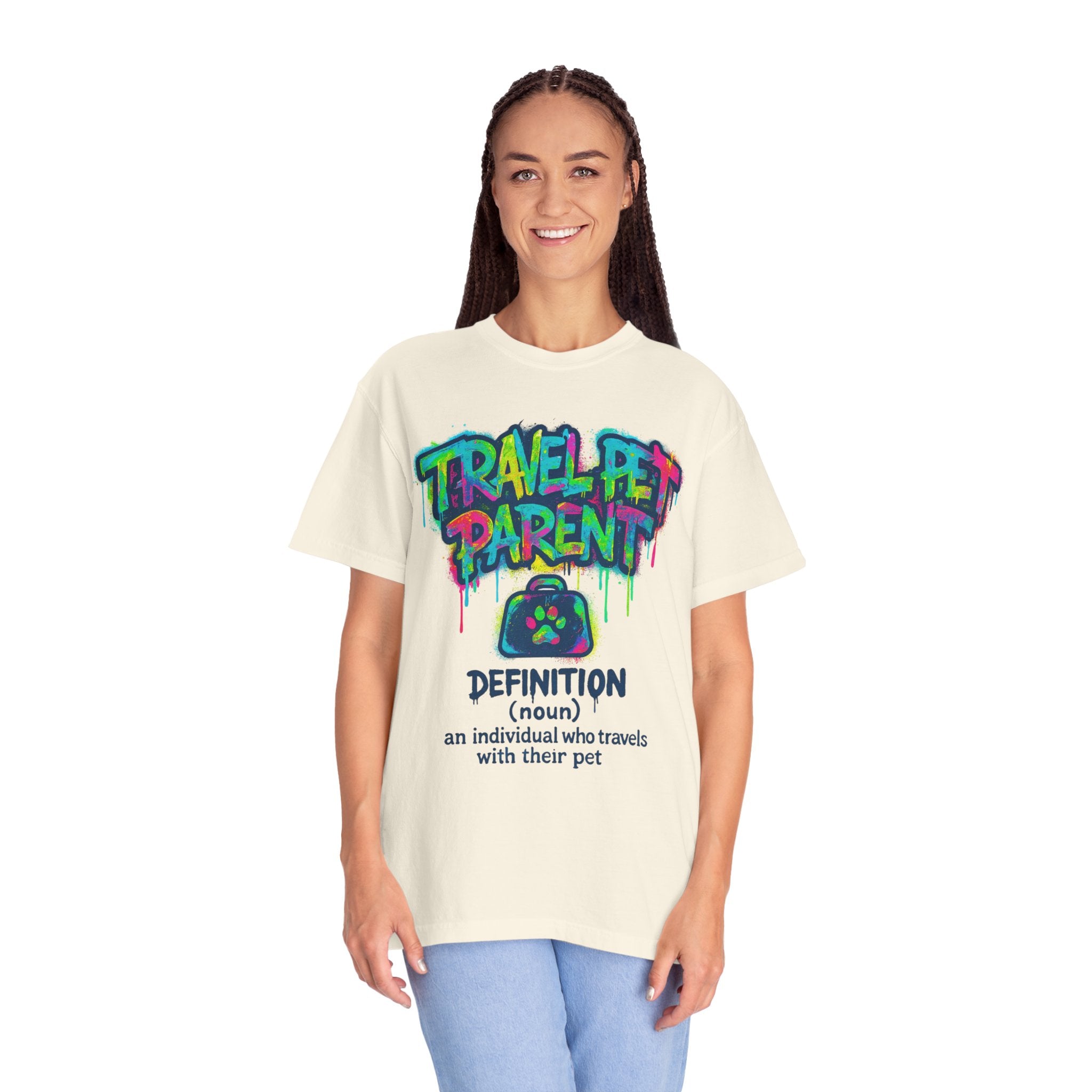 Travel Pet Parent T-shirt — Graffiti Design