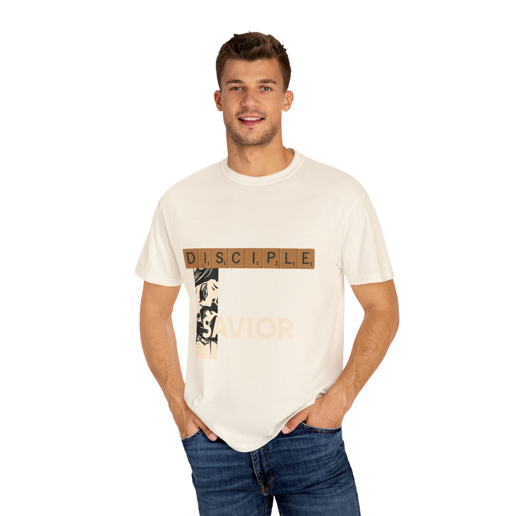 Unisex Garment-Dyed T-Shirt - Scrabble Revelations Game Board Set Gift