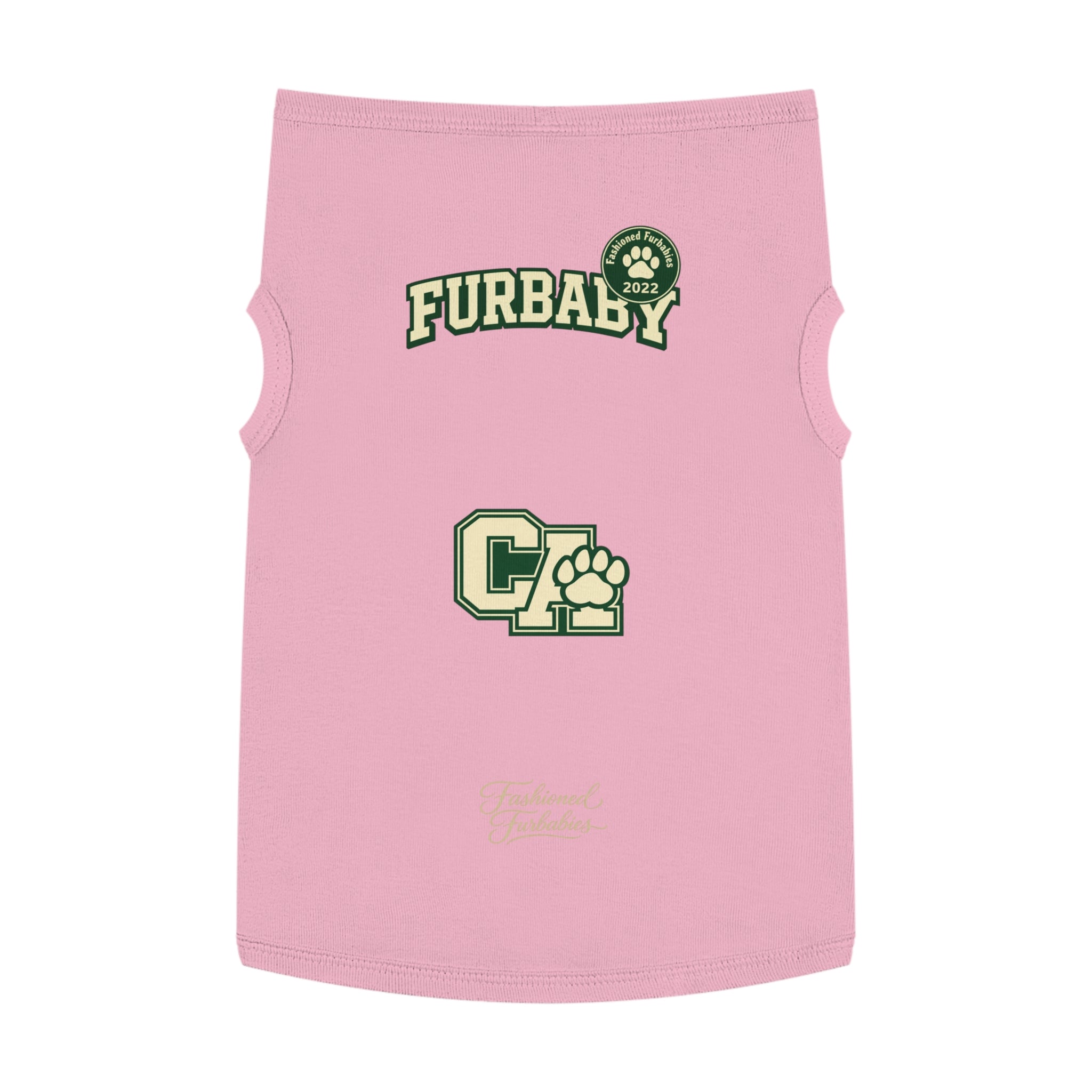 California Furbaby Varsity Pet Tank Top – Retro Collegiate Paw Club Dog Shirt