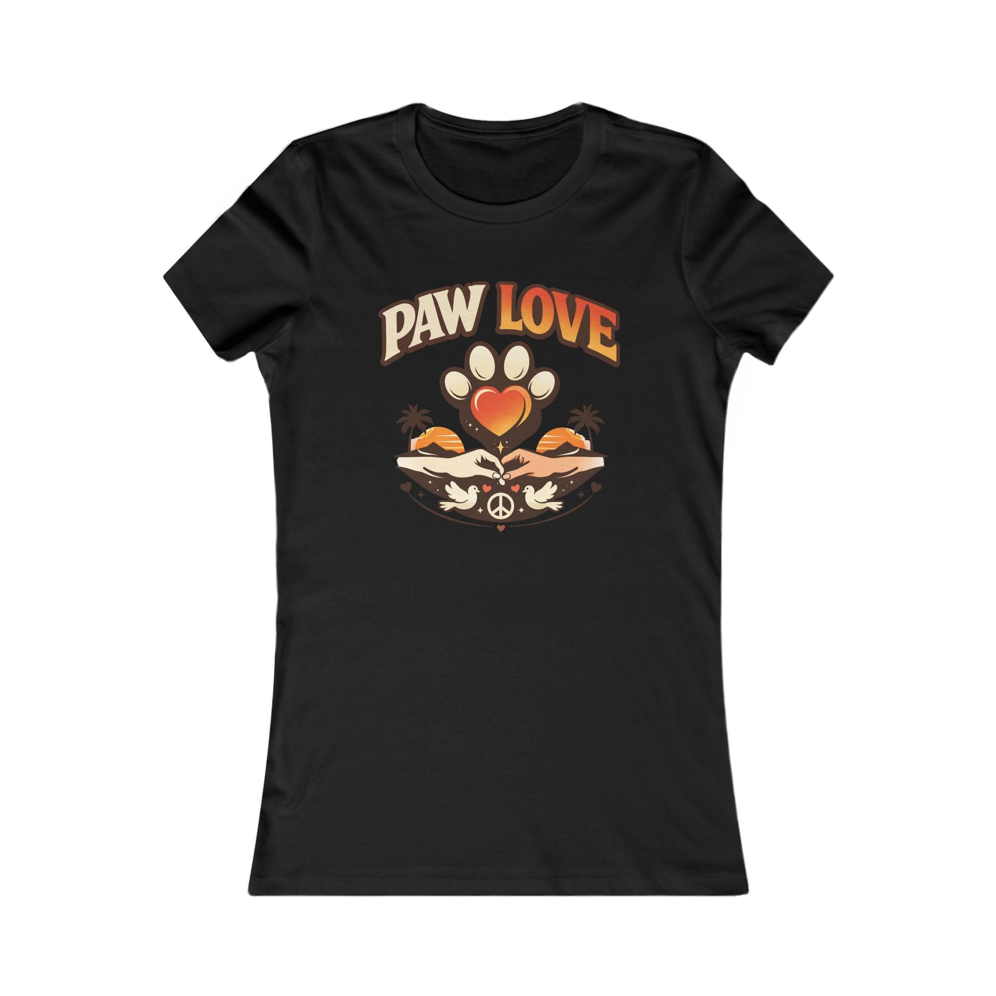 Paw Love Tee — Retro Paw Print