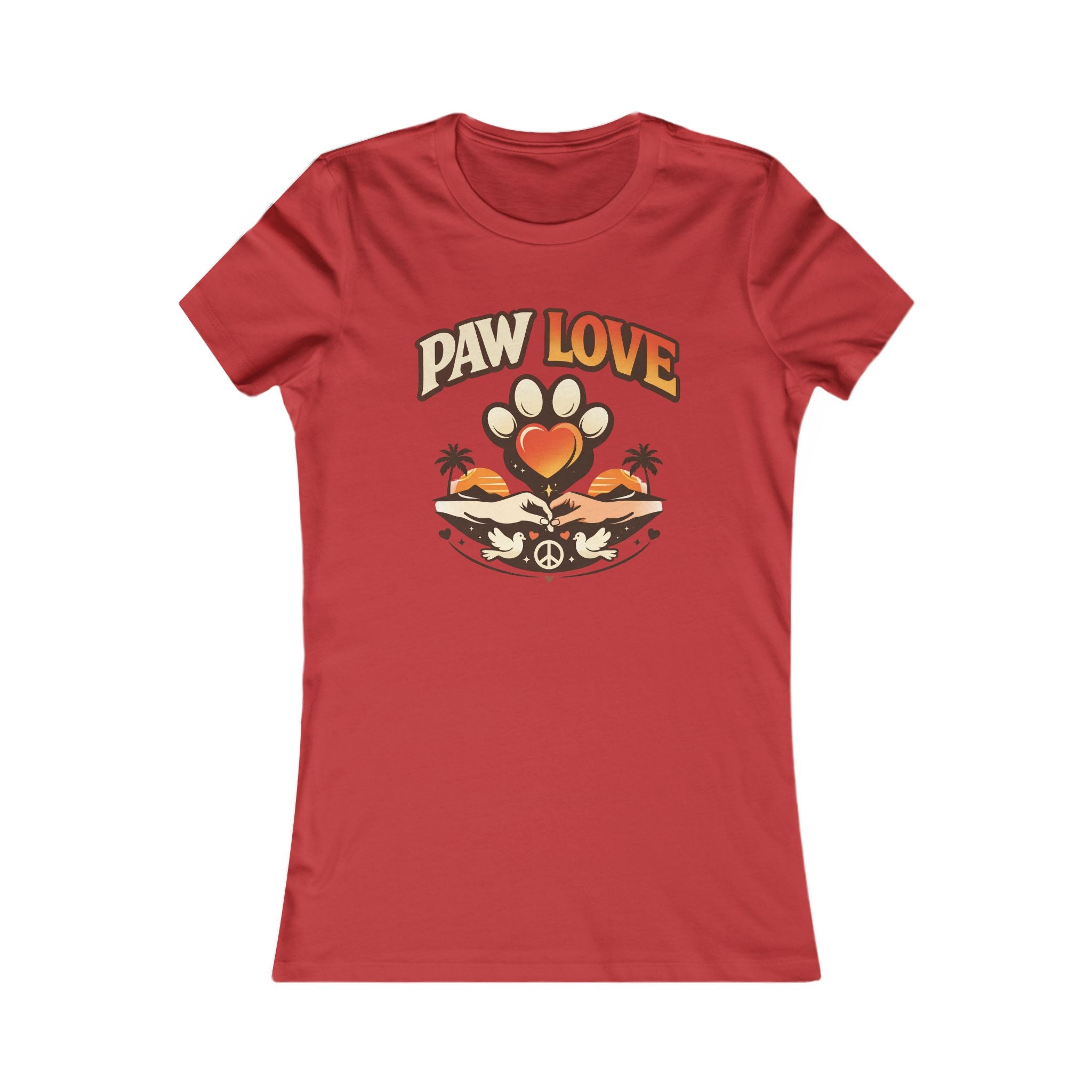 Paw Love Tee — Retro Paw Print