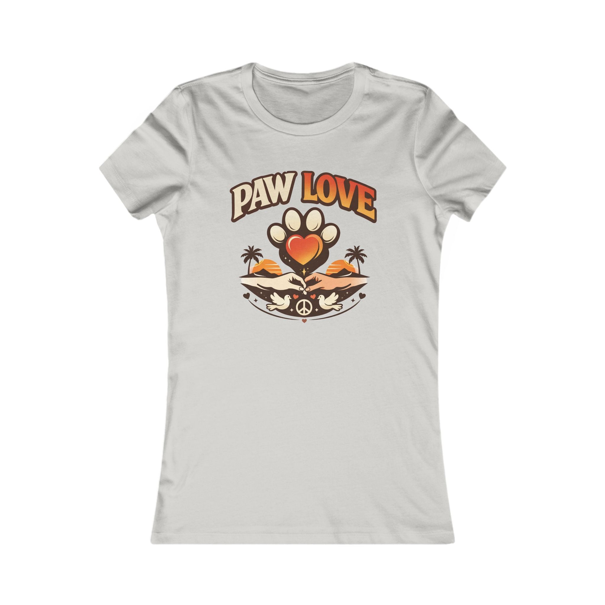 Paw Love Tee — Retro Paw Print