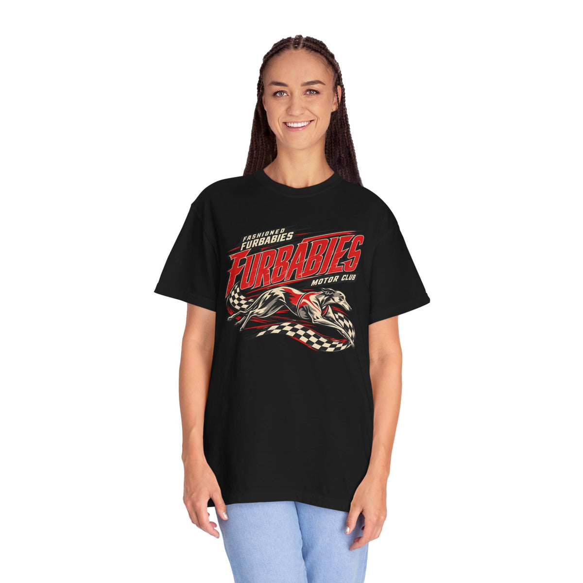 Fur Babies Vintage Racing Graphic T-Shirt
