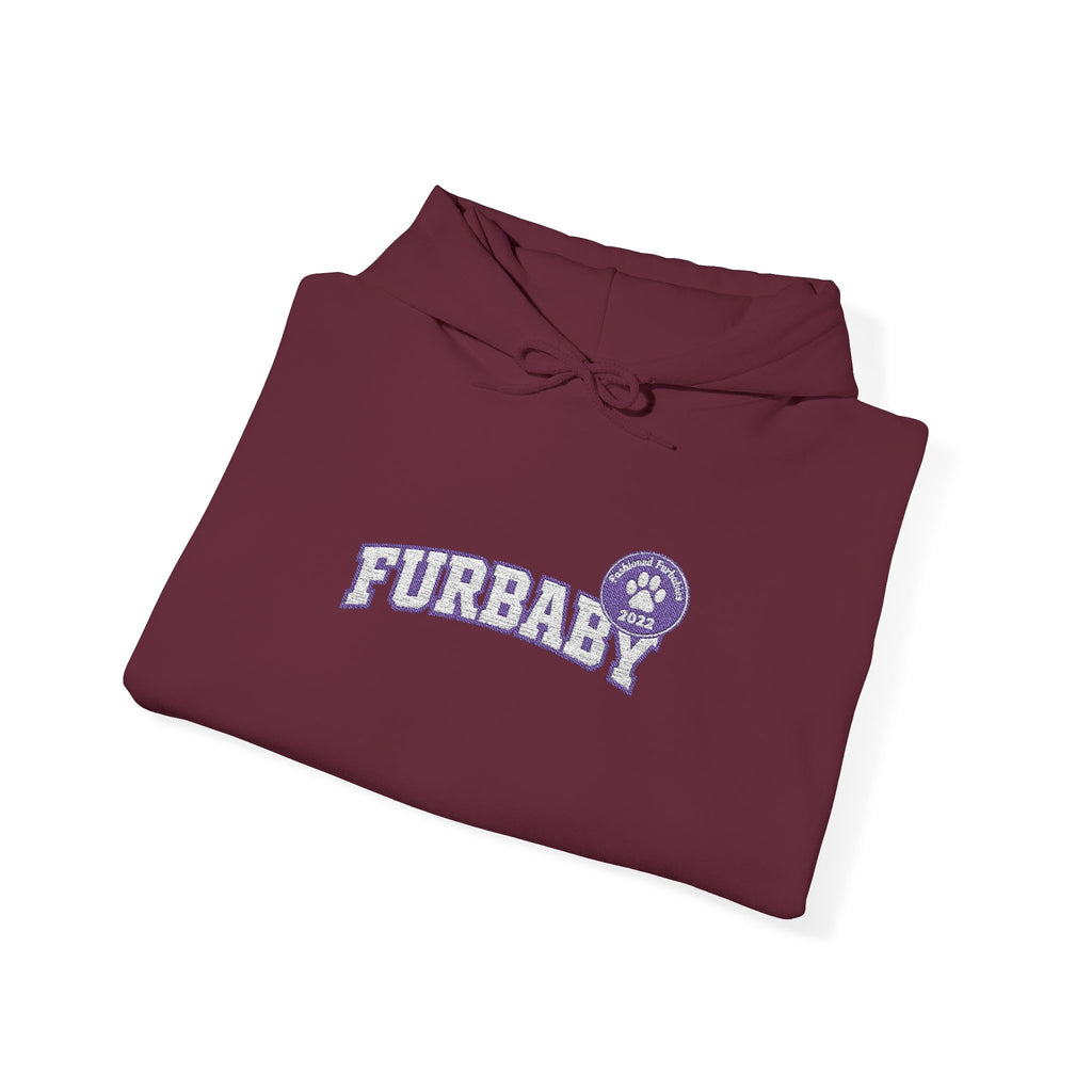 Furbaby Hoodie – Retro Varsity Letter Graphic Pullover Embroidered