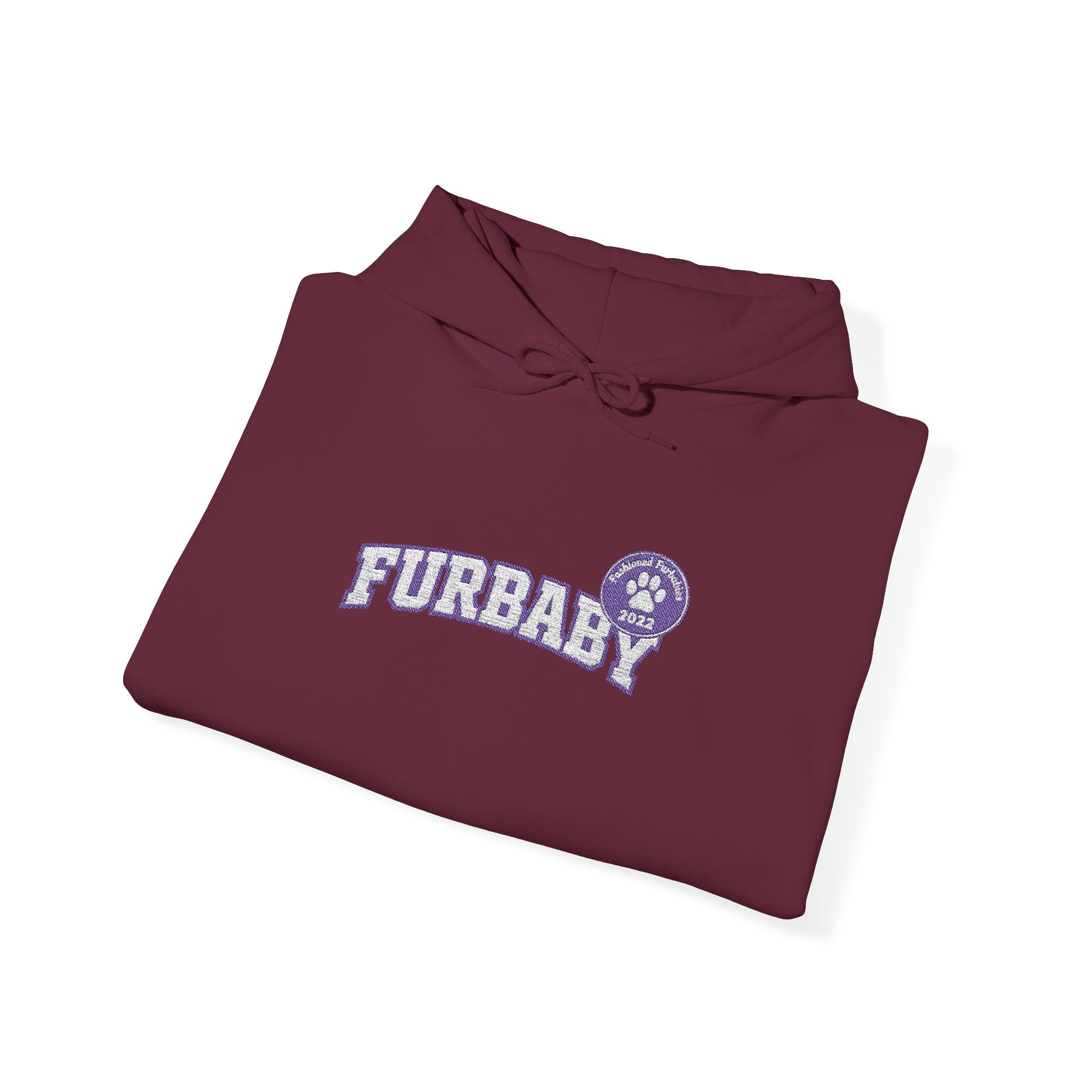 Furbaby Hoodie – Retro Varsity Letter Graphic Pullover Embroidered