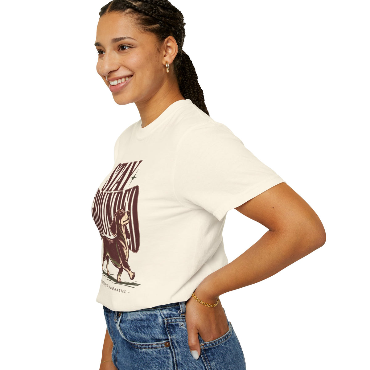 Stay Grounded Dachshund T‑Shirt — Vintage Dog Lover Tee