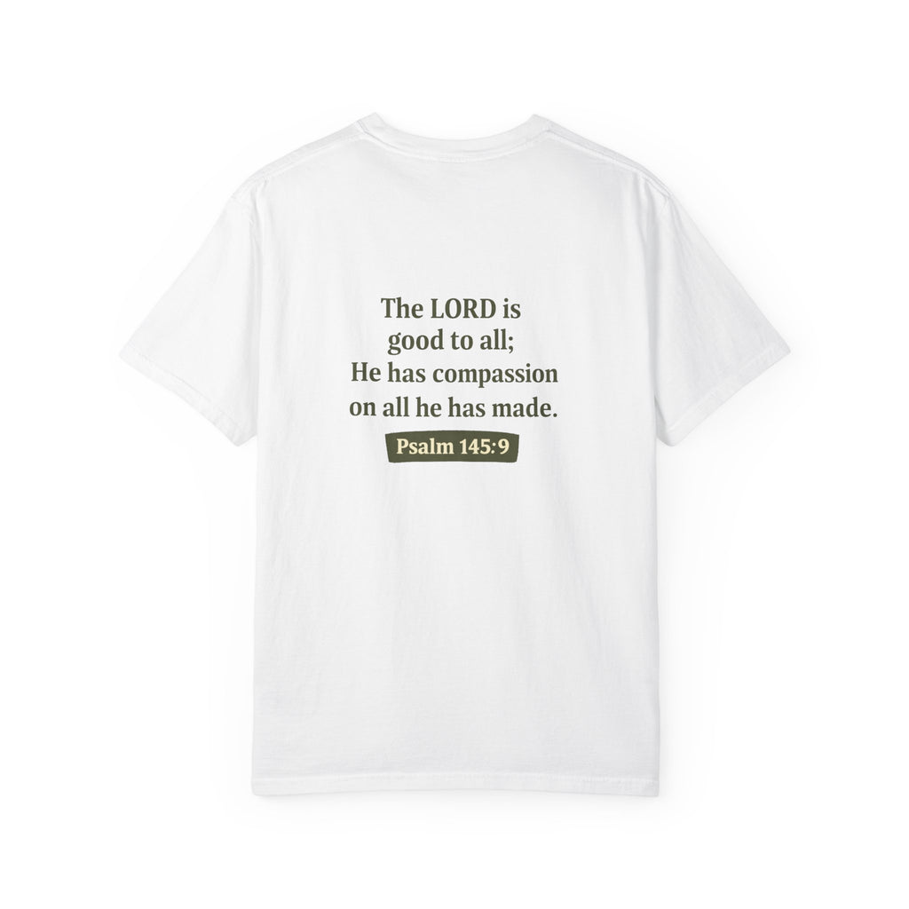 Compassion for All Creation T-Shirt — Psalm 145:9 Christian Graphic Tee,  Matching Pet Apparel Available