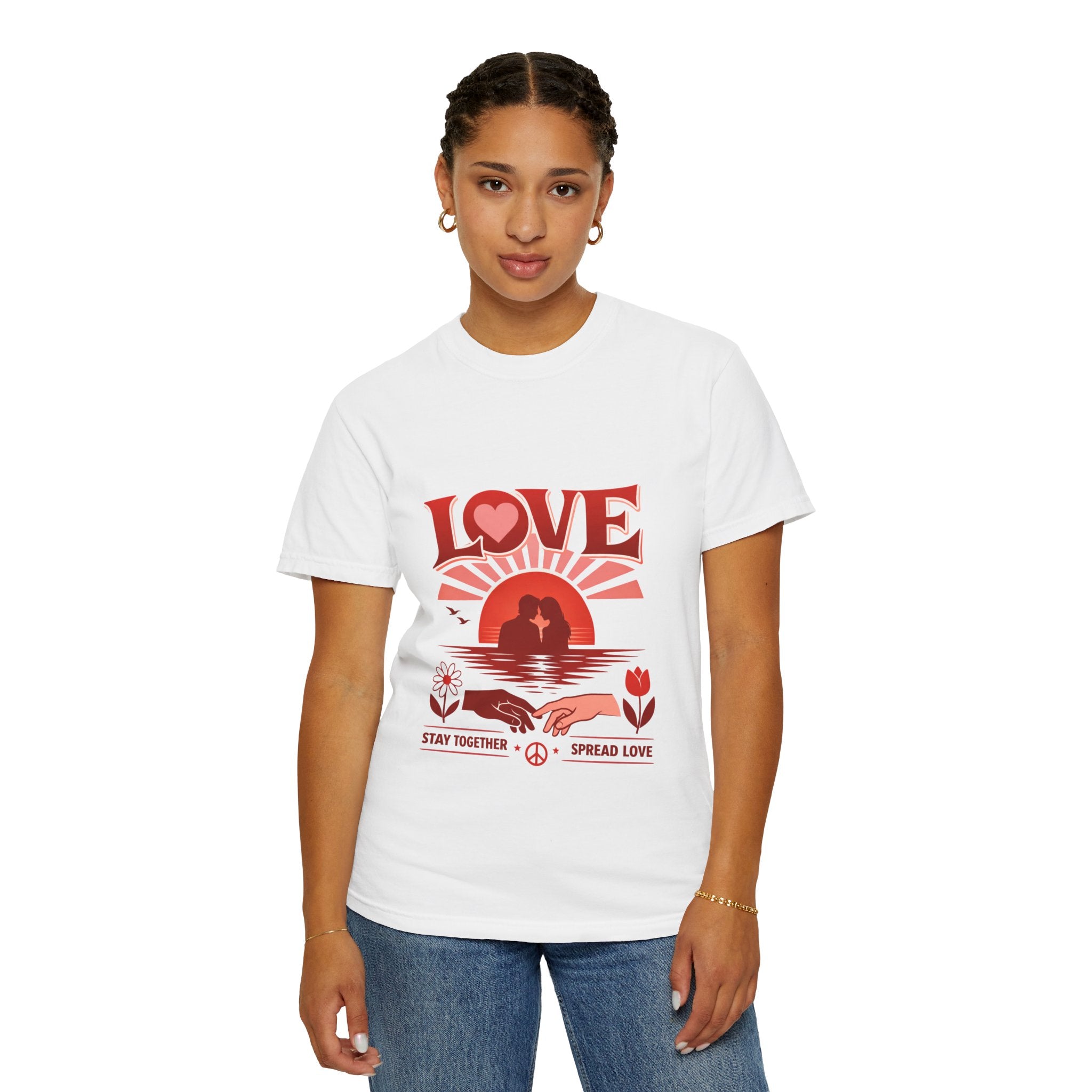 Love Graphic T‑Shirt — 'Stay Together, Spread Love' Retro