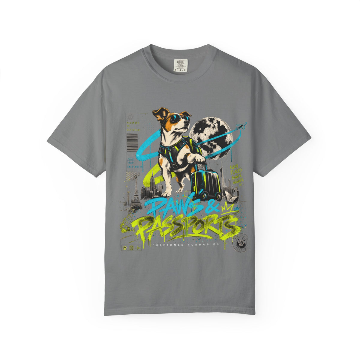 Paws & Passports Travel Dog T-Shirt