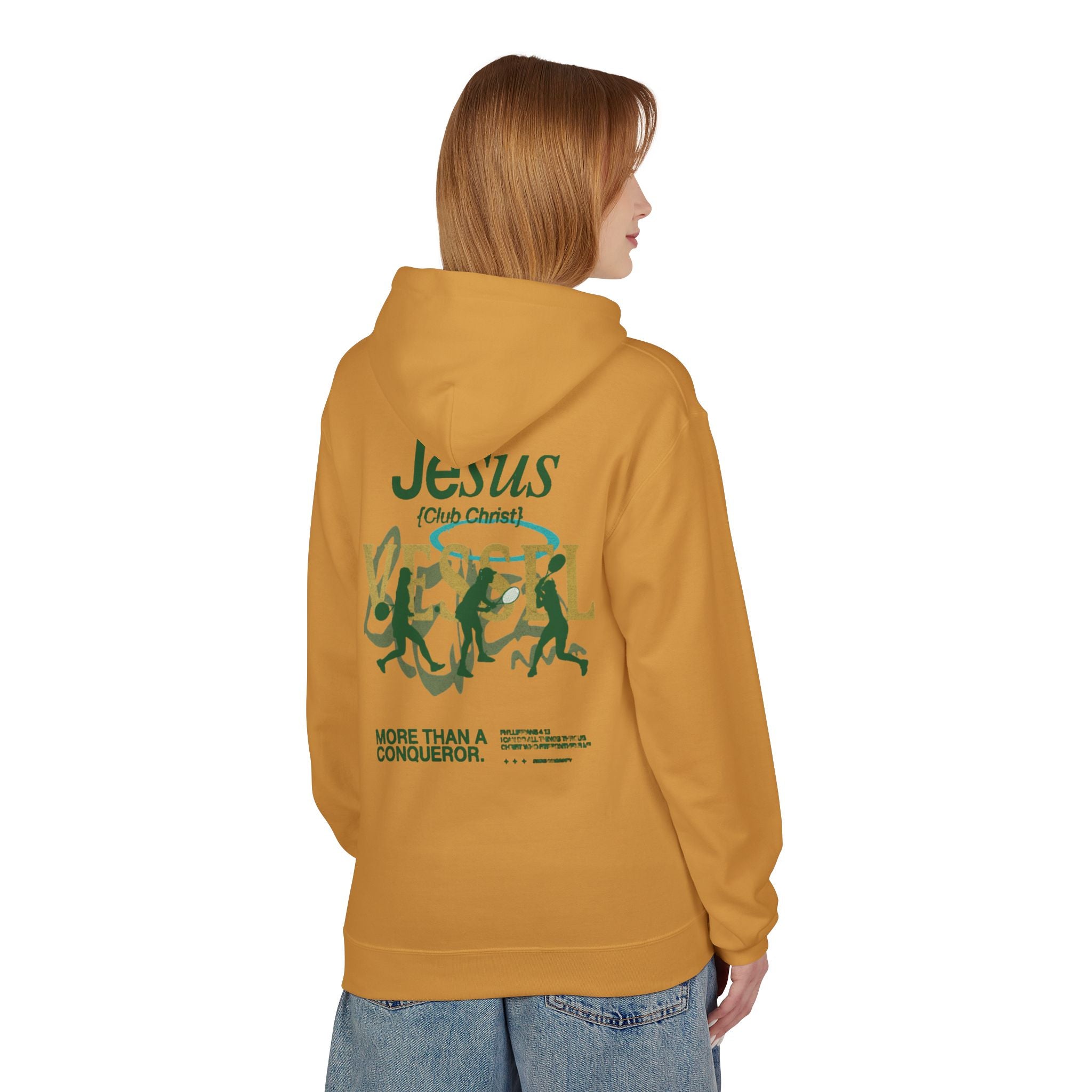 Club Jesus Athletic Hoodie - Faith-Based Streetwear