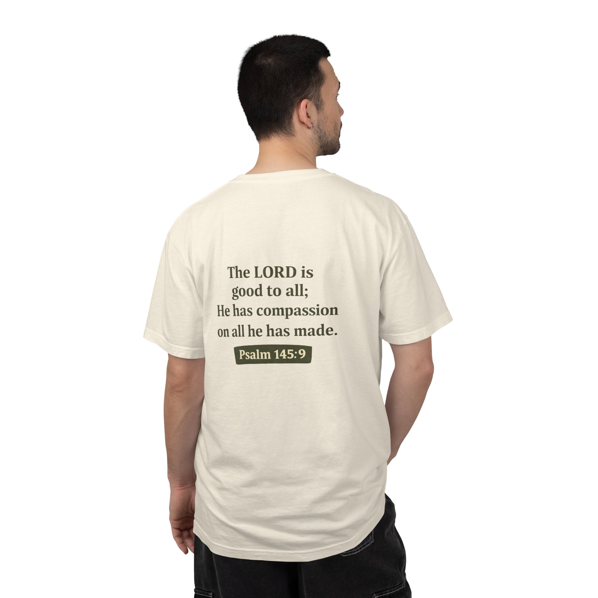 Compassion for All Creation T-Shirt — Psalm 145:9 Christian Graphic Tee,  Matching Pet Apparel Available