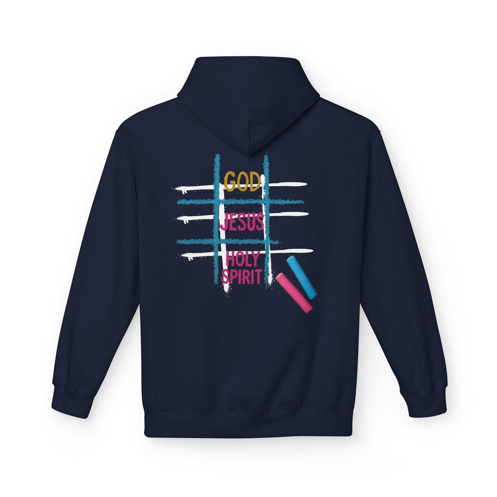 Tic Tac Toe Trinity Hoodie - God Jesus Holy Spirit