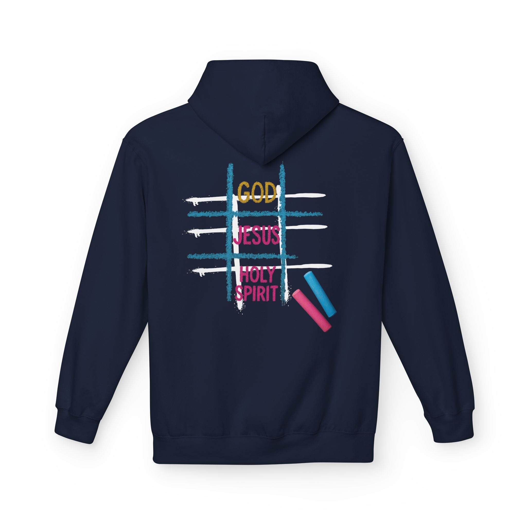 Tic Tac Toe Trinity Hoodie - God Jesus Holy Spirit