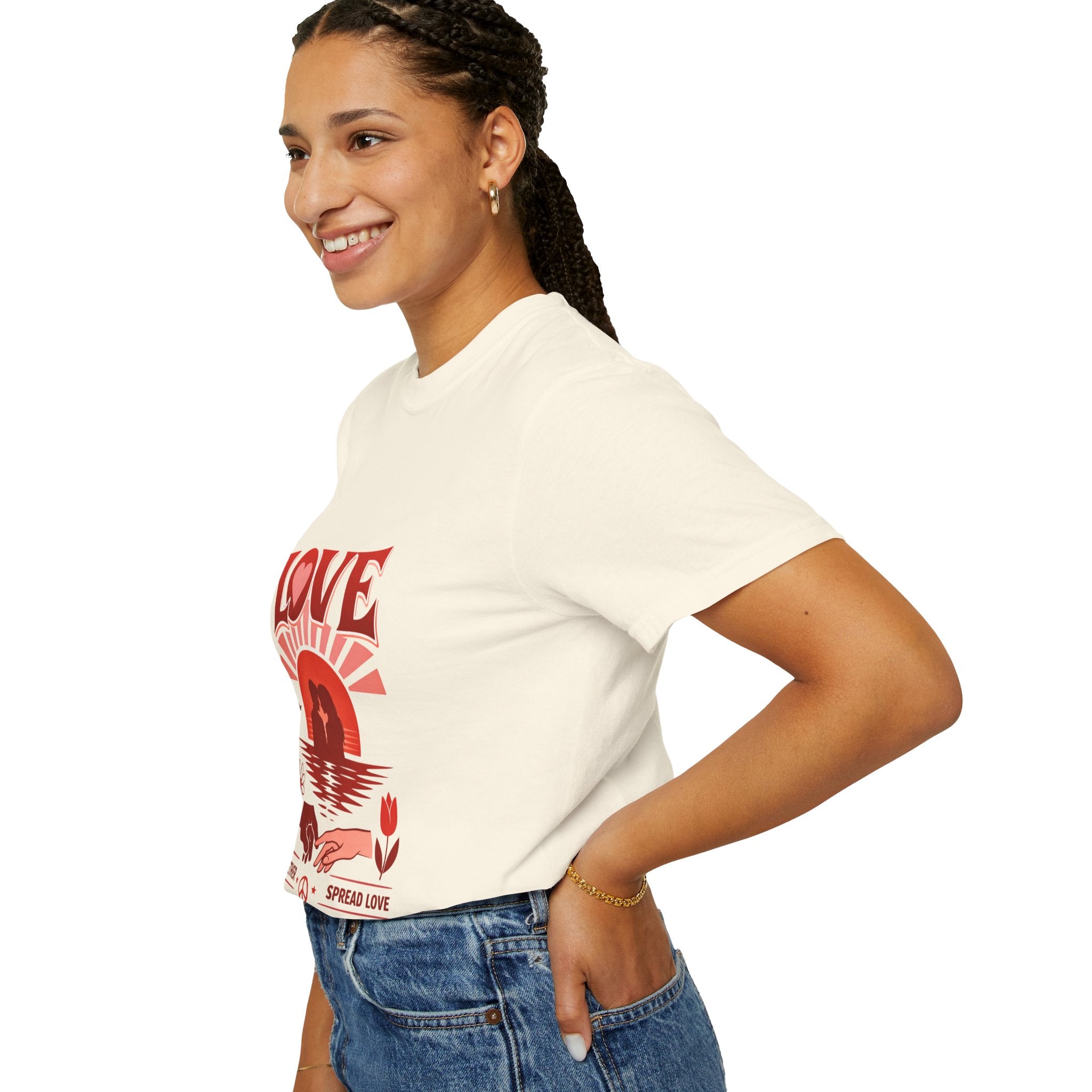 Love Graphic T‑Shirt — 'Stay Together, Spread Love' Retro