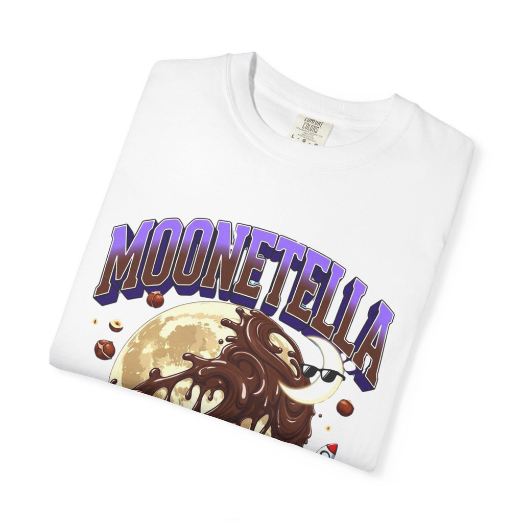 Moonetella T-Shirt — Retro Space Chocolate Moon Graphic Tee (Artemis II Mission Tribute)