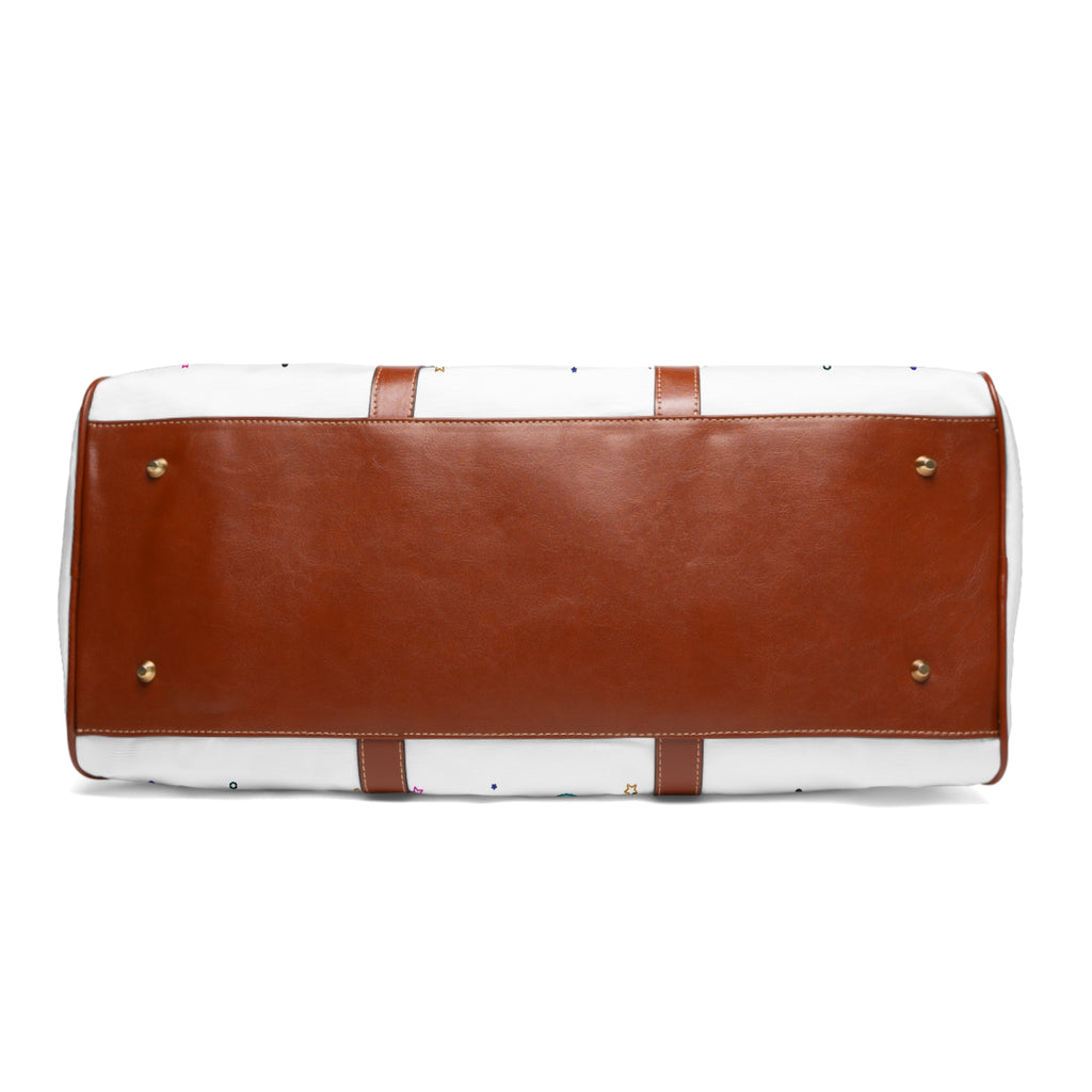 Graffiti 'Travel, Pet, Repeat' Waterproof Travel Bag